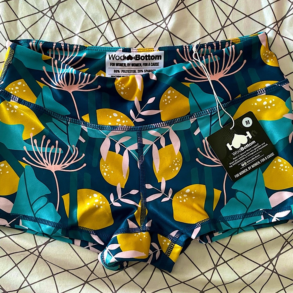 WOD BOTTOM CROSSFIT WORKOUT SHORTS 💙 BNWT M 💛